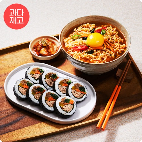 [특가!] 속이 꽉찬 맛있는 3분 김밥 불닭 2종 - 핵이득마켓