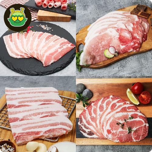[푸주] 인기 돼지고기 골라담기 4종 - 핵이득마켓